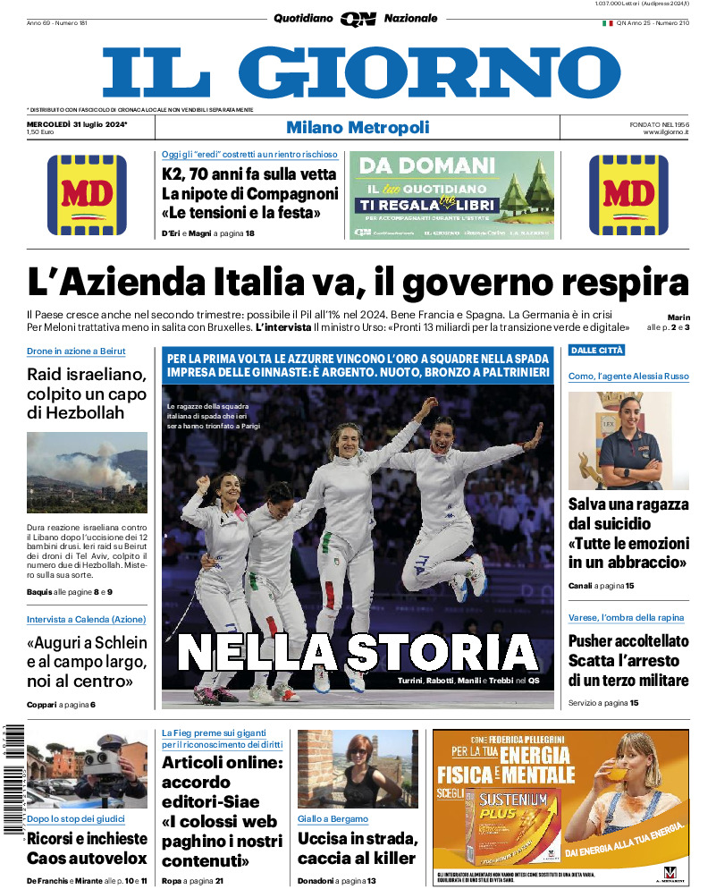 Prima-pagina-il giorno-edizione-di-oggi-20240731